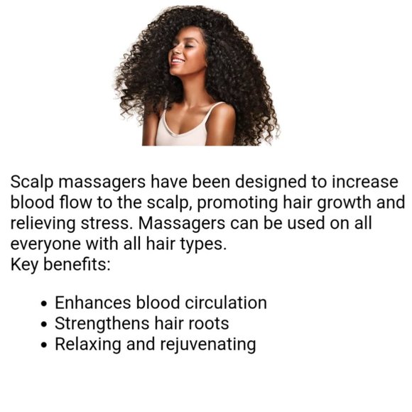 Silicone Hair Scalp Massager, Shampoo Brush Washing Hair Comb Head Scrubber - Picture 6 of 10